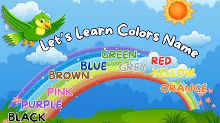 Let’s learn The Colors Name  English language  Best Kids learning videos [upl. by Yann]