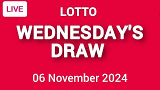 The National Lottery Lotto Draw Live Results from Wednesday 06 November 2024  lotto live [upl. by Joan162]