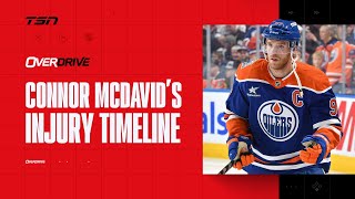 Connor McDavids injury timeline  OverDrive Hour 2  103024 [upl. by Aldo126]