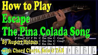 How To Play Escape The Pina Colada Song On Guitar [upl. by Guttery]