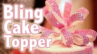 Fondant Ribbon Loops that BLING as a cake topper [upl. by Arie784]