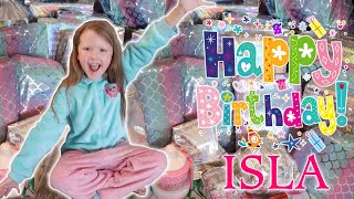 ISLAS 8th BIRTHDAY MORNING OPENING HER PRESENTS [upl. by Cairns745]