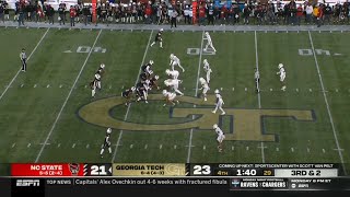 NC State vs Georgia Tech Exciting Ending  2024 College Football [upl. by Alehc]