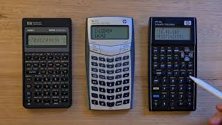 Comparison of HP 32SII HP 33S and HP 35S scientific calculators [upl. by Koehler]