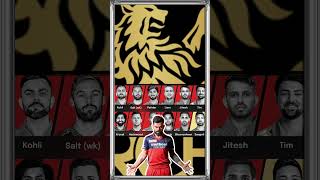 Rcb playing 11 2025Rcb new playing 11 2025rcbteamstrongestplaying11 rcb ipl [upl. by Natale]