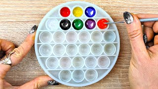 24 Colors Made from Just 3 Primary Colors  Acrylic Color Mixing Tutorial [upl. by Asinet]