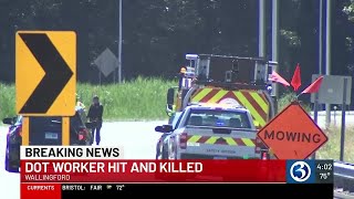 CT DOT worker struck and killed in Wallingford [upl. by Whallon481]