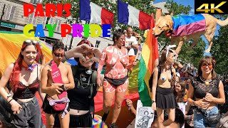 Paris gay pride parade Saterday 24th June 2023 The biggest parade I have seen ever [upl. by Myrtle207]