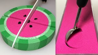 Very Satisfying and Relaxing Compilation 109 Kinetic Sand ASMR [upl. by Sidwel]