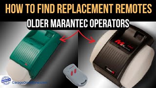 Marantec MacLift amp MLine Openers  How to Find A Compatible Remote and Alternate Option [upl. by Anilegna]