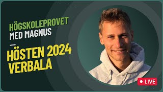 Högskoleprovet HÖSTEN 2024 hela verbala delen 📚 [upl. by Edvard946]