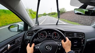 2018 Volkswagen Golf 14 TSI  POV Rain Drive [upl. by Atirak]