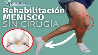 ROTURA de MENISCO RODILLA  REAHBILITACION SIN CIRUGIA  EJERCICIOS y Fisioterapia  Fisiolution [upl. by Rapsag148]