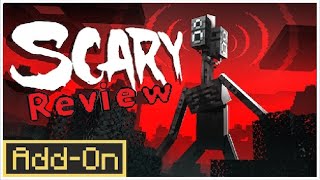 Minecraft Bedrock addon mod review Scary [upl. by Kcajyllib323]