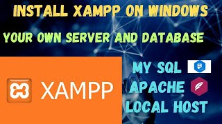 XamppHow to install xampp on windowsxampp server localhostRegistration form php mysql [upl. by Lyssa]