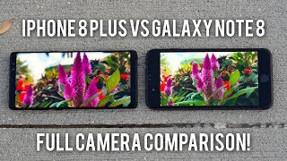 iPhone 8 Plus vs Note 8 Full Camera Comparison [upl. by Shaddock320]