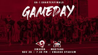 Owasso Playoff Football vs Mustang [upl. by Aitra301]