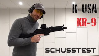 Kalashnikov USA KR9 9x19mm  Schusstest amp erste Eindrücke [upl. by Acitel]