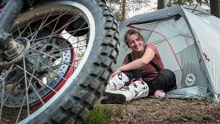 TET SWEDEN  Finding our way to a Campingspot in the middle of a forrest [upl. by Lehcyar362]