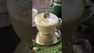 Homemade Pistachio Latte Pistachio Paste Latte Coffee and Pistachio hot drink coffeetime [upl. by Erodoeht]