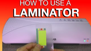 How to use a LAMINATOR [upl. by Etnomal125]