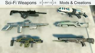 6 SciFi Gun Mods  Starfield [upl. by Steffi]