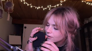 ASMR  Tapping Inaudible Whispering Mic Scratching [upl. by Idel]