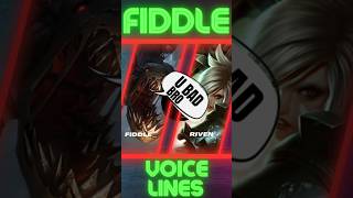 Fiddlesticks First Encounter Voice Lines Part 1 shorts leagueoflegends leagueoflegendsclips [upl. by Schechter]