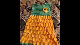 Vestidos a crochet para niñas de 3 años [upl. by Weisberg55]