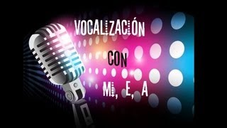 Ejercicio de vocalización 3 mujer  mi e a FACIL [upl. by Nirehtak]