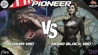 Dimir Midrange VS Mono Black Midrange MTG Pioneer [upl. by Acirrehs806]