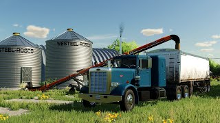 Edgewater Saskatchewan FS22 Hauling Some Grain and a Crop Tour [upl. by Lirret]