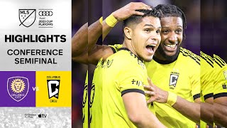 Conference Semifinal Red Card amp Extra Time Goals  Orlando City vs Columbus Crew  Highlights [upl. by Hsu]