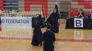 2018 WKF Kendo Tournament 5Kenshi Team Division 2nd SF Match [upl. by Andras709]