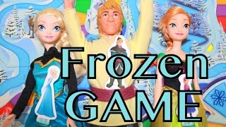 Frozen Elsa amp Anna SURPRISE SLIDES Toy Game Arendelle [upl. by Hcelemile438]