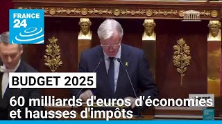 France  60 milliards deuros déconomies et hausses dimpôts dans le projet de budget 2025 [upl. by Arawaj]