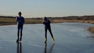 Schaatsen op Natuurijs in sGravenzande [upl. by Delcine]