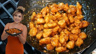 How I Make My ORANGE CHICKEN better than Takeout [upl. by Amity243]