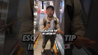 Japan’s Escalator Etiquette Stand on Left amp Walk on Right traveltips tokyo escalator japan [upl. by Yorick954]