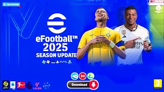 efootball PES 25 download in ppsspp link in first comment and description new update and transfer [upl. by Rotkiv]