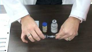 Reconstitution of a Powdered Medication [upl. by Ateloj]