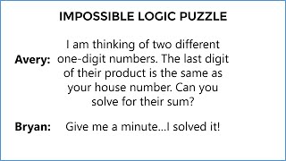 An quotunsolvablequot logic puzzle [upl. by Materi]