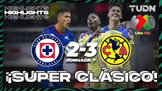 HIGHLIGHTS  Cruz Azul 23 América  AP2023J7  Liga Mx  TUDN [upl. by Analli]