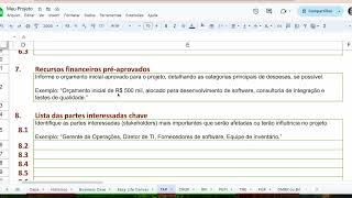 Como Preencher um TAP  Vídeo 04  Série Documentos Essenciais para Gestão de Projetos [upl. by Rosemary]