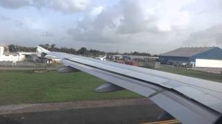 Taxiing amp Take off from Piarco int Airport Trinidad on JetBlue Airways by jonfromqueens [upl. by Torry]