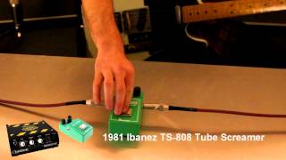 Vintage 1981 Tube Screamer Pedal Demo using the Quilter Labs ToneBlock 200 [upl. by Publius]