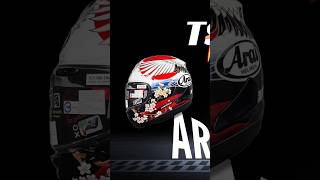 🇯🇵 ARAI  RX7X TSUBASA Redcrowned Crane 2024 helmet motobike arai bikelover [upl. by Tteragram]