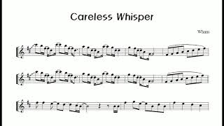 Careless Whisper Alto Sax [upl. by Eiddal62]