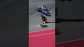 Rossi lost control of the motorbike at high speed [upl. by Enixam41]