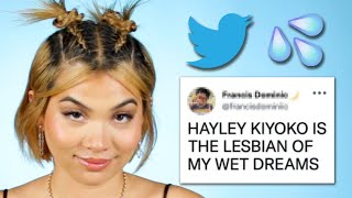 Hayley Kiyoko Reads Thirst Tweets [upl. by Anelej]